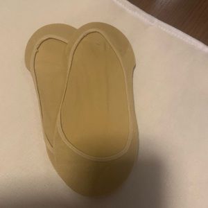2 pair new no show beige socks.